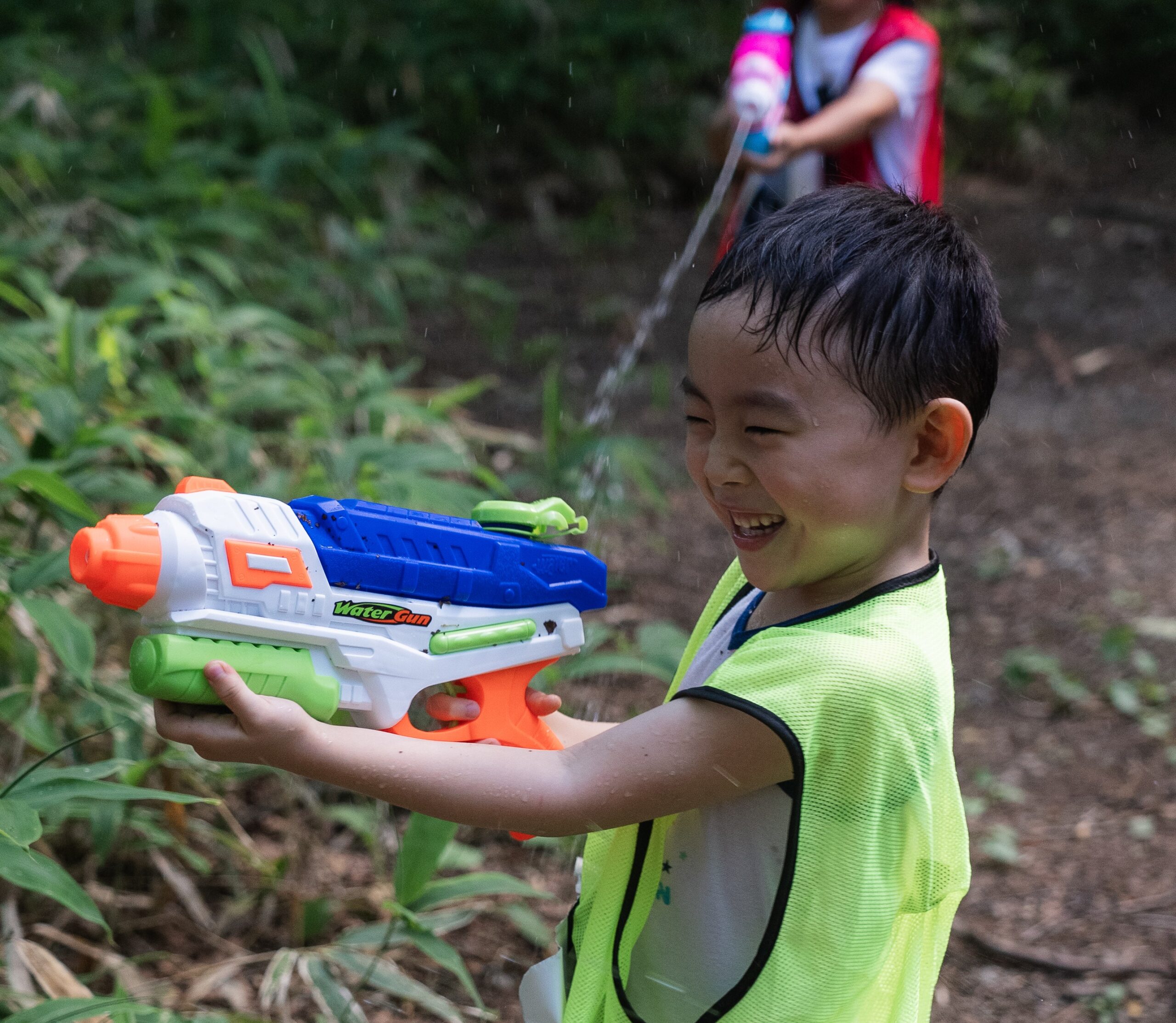 水しぶき！全力アクティブ体験